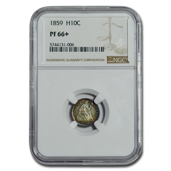 1859 Liberty Seated Half Dime PF-66+ NGC 1859 Liberty Seated Half Dime PF-66+ NGC